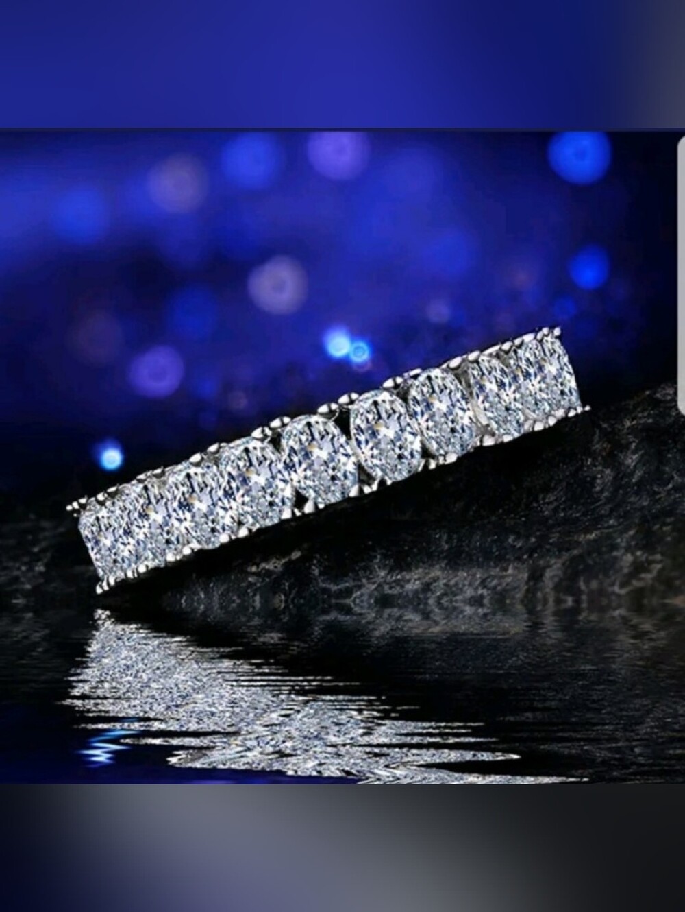 Eternity Style Ring in Silver Tone - Women's Jewelry - Picture 4 of 4